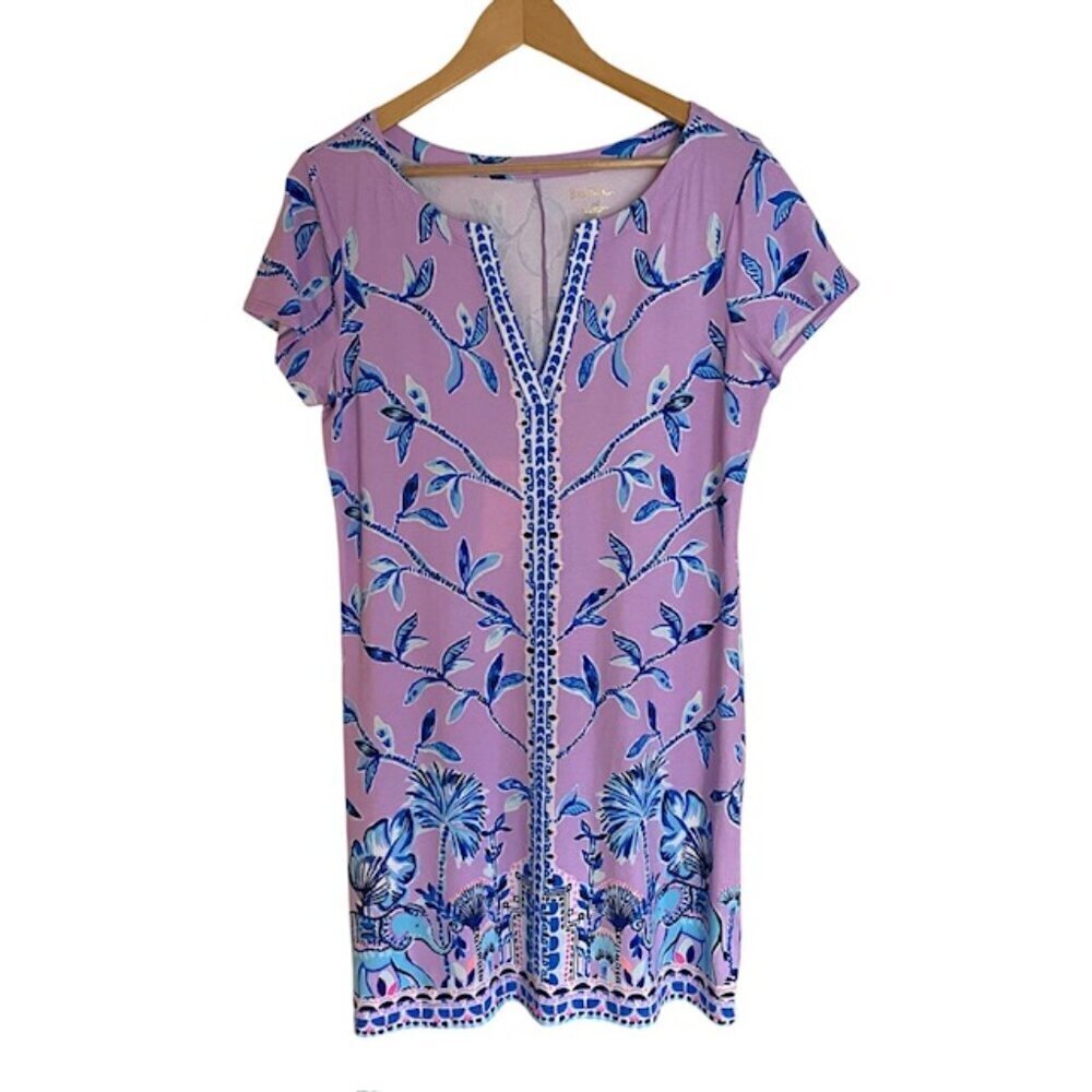 Lilly Pulitzer Sophiletta Purple Iris Slathouse Jungle Dress Large